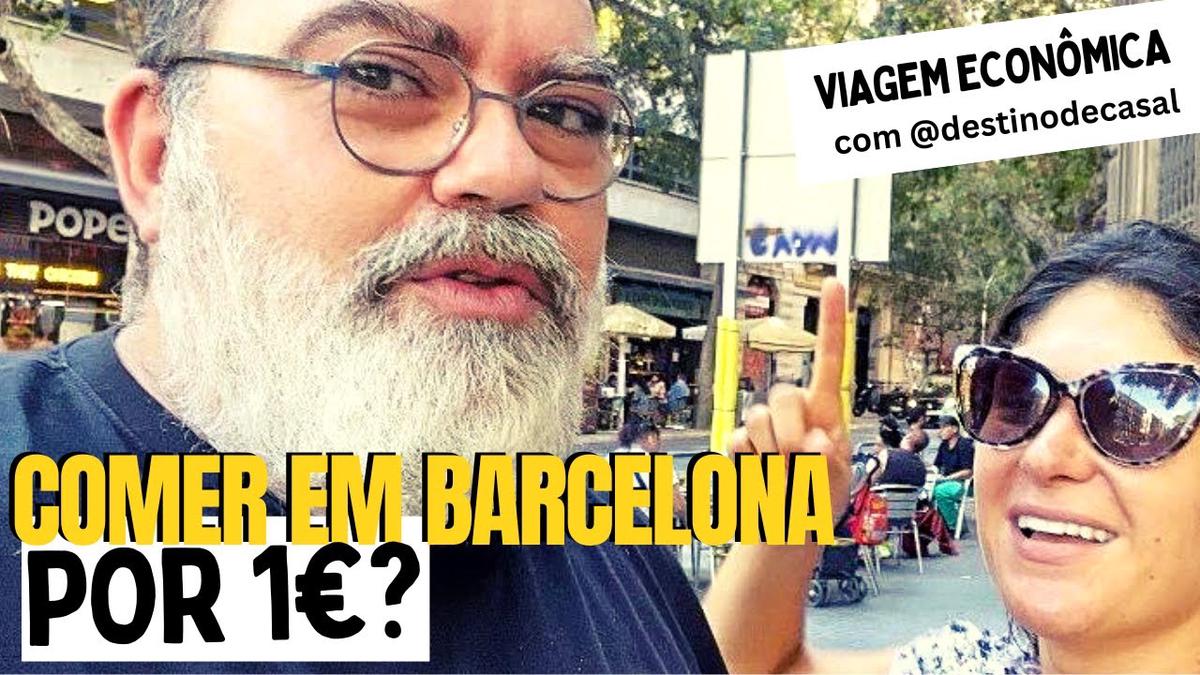 'Video thumbnail for COMIDA BARATA! ONDE COMER EM BARCELONA POR  SOMENTE 1€ !!! Participação @Destino de Casal #barcelona'
