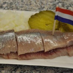 O Haring. Peixe Cru de Amsterdam. Tradicional comida holandesa.