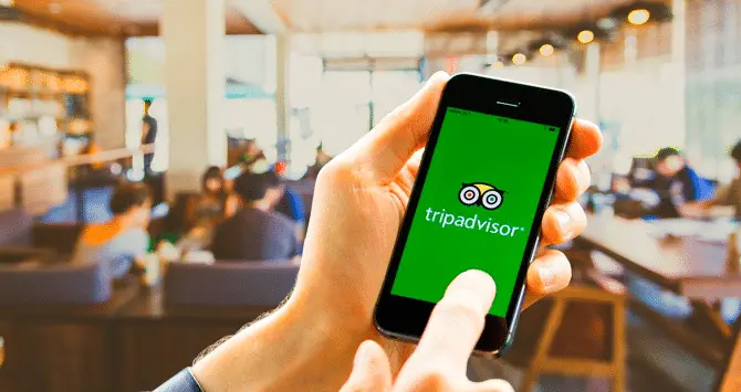 Um dos aplicativos para organizar viagem mais populares, o TripAdvisor.