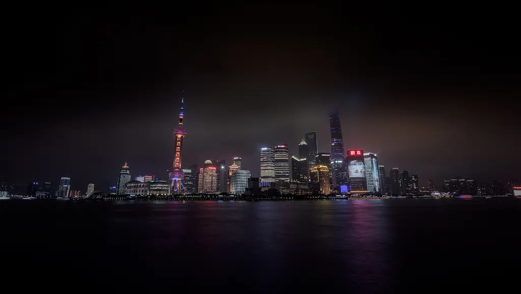 A Enorme Xangai, uma das cidades mais importantes da China.