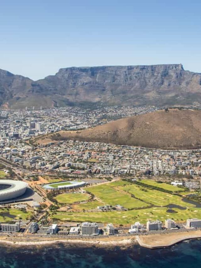 Cidade do Cabo (Cape Town) vista da Montanha da Mesa