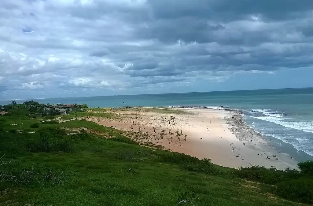 Vista da Praia Malhada a partir do Serrote do Parque Nacional de Jericoacoara.