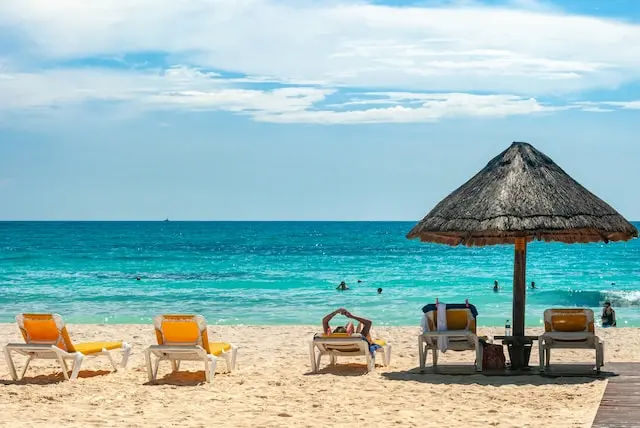 Praia de Cancun, um dos principais destinos turísticos do México